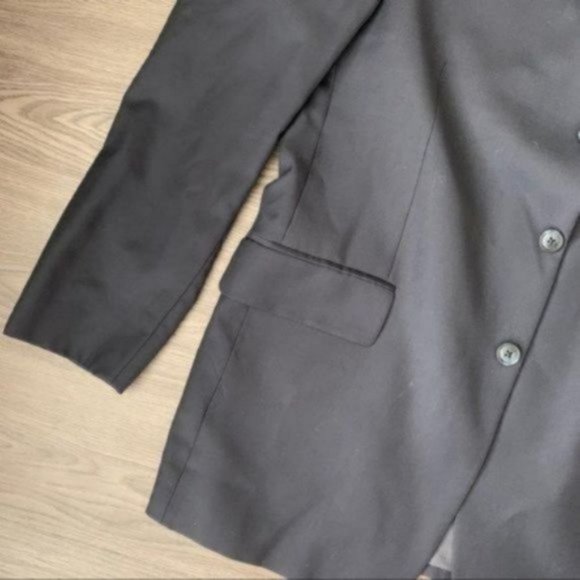 Vintage Men made in Canada black blazer jacket Size L - Picture 6 of 8